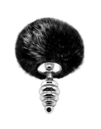Пробка с хвостиком Metal Anal Fluffy Twist S