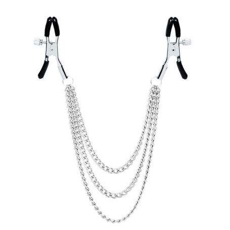 Зажимы на соски Notabu с тройной цепочкой