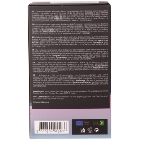 Возбуждающий гель INTT Vibration! Bubble Gum