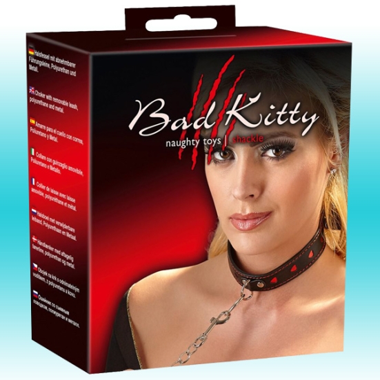 Ошейник с поводком Bad Kitty